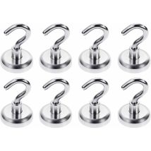 Seenlin - Magnetic Hooks, 32mm Magnets With Hooks, Super Strong Neodymium Magnets