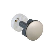 Bouchon De Rechange Universel Pour Bonde D'Évacuation Avec Bouchon Pop-up, Couleur Nickel Brossé Mat Cgs T007l.40 Nickel Brossé