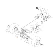 OLEO MAC – TS000211R – Boîte de vitesses d'origine – Tracteur tondeuse – Surface d'action, Caractéristiques du tracteur tondeuse, Cylindrée, Largeur 