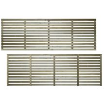 Premier Garden Supplies - Premier 6x2ft Vogue Modern Horizontal Slatted Trellis Panel