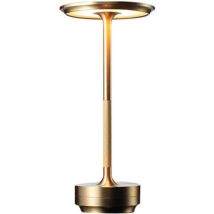 Lampe De Table Sans Fil - Lampe De Bureau Étanche, Dimmable Et Rechargeable, Lampe De Table À Led Métallique, Lampe De Chevet