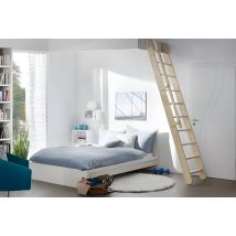 Handystairs - Ausziehbare Treppe "flex" – Höhe 300 Cm – 12 Stufen Aus Buche – Mit Handlauf