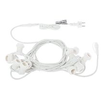 Fai Catena Luminosa Catenaria Bianca Da 11 Metri Con 11 Portalampada Prolungabile 3062/bianca