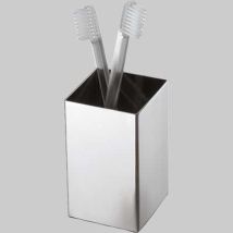 Portaspazzolini Nemesia Acciaio Inox Lucido