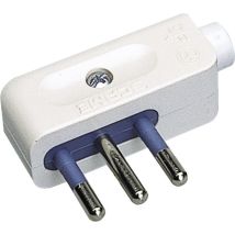 Enchufe hembra 2P+T Blanco 250V 16A – Poly Pool