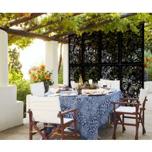 Butterfly - Panneau Ajouré En Pvc - Brise-soleil - Dimension : 47x94 Cm - Couleur : Noir