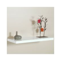 Mensola Confissaggio Invisibile 80x25 Bianco 045322 Home Arredamento
