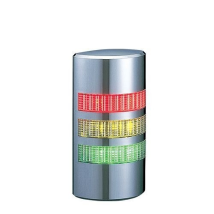 [neuwertig] B-ware Patlite Led Halbsäule (chrom) Zur Wandmontage Inkl. R Y G, We 302 Ryg Signalturm