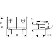 Einstellbarer Hoher Oder Seitlicher Iseo Türöffner Für Idea Base Oder Push - Pvc-profil - Weiß - 94100154