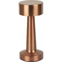 Lampe à poser RIWIA sans fil – Finition or rose – Éclairage ajustable 3000K/4000K/5000K – Autonomie 8h – Base antidérapante