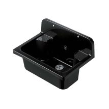 Pilozzo Maxi 55x37 Con Flangia A Muro E Griglia - Colore: Nero Lucido