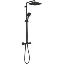 [jamais Utilisé] Grohe Vitalio Comfort - Duschset Mit Thermostat, 25x25 Cm, 2 Strahlarten, Schwarz Matt 266962431