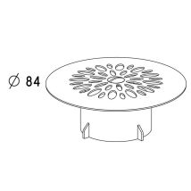 Duschablauf-Glockengitter – Stahl – 11,8cm – 10,9cm – 5,3cm – 0,05kg