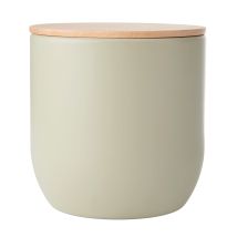 Kitchencraft Idilica Contenitore Da Cucina De Con Coperchio Ermetico, Contenitore Rotondo Con Coperchio De In Legno E Finitura Opaca Per Tè, Caffè O 