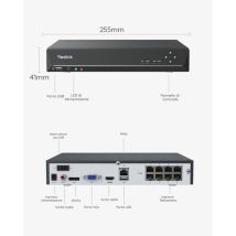 Enregistreur Vidéo Réseau Reolink Rp-pn8-nhd 16mp 8 Ports Poe