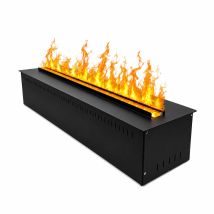 Camino Elettrico Da Incasso Divina Fire Vapor75 - Effetto Fiamma 3d A Vapore Acqueo, 7 Colori Led, Controllo App E Telecomando, 75 Cm - Divina Fire