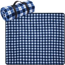 Rea Picknickdecke blau – 130x150 cm – wasserdicht – weich – für Familienausflüge – kostenlose Lieferung