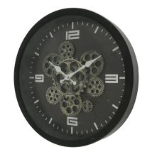 WADIGA Wanduhr BIGTIME – 38 cm – Glas, Metall – Ideal für Wohnzimmer, Küche, Büro – Modernes Design