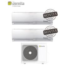 Beretta Clima - Climatizzatore Condizionatore Beretta Dual Split Inverter Serie Breva 9000+9000 Btu R-32 Con Ue 18000-2 Wi-fi Optional Classe A++