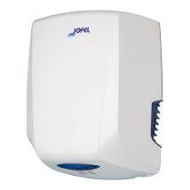 Jofel Händetrockner POWER+ Weiß 800W Hochleistungs-Händetrockner aus ABS HEPA-Filter Geräuscharm (69 dB) IP23 Schutz