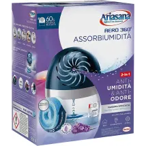 Ariasana - Aero 360° Kit Assorbiumidità Deumidificatore Ricaricabile 2in1 Lavanda