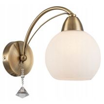 Applique Vanity Classica Con Cristallo Patina E27 Reality