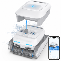 Airrobo Pc200 Robot Piscine - 4 Modes De Nettoyage - Navigation Intelligente - Retour Automatique - 150 Min D'Autonomie - Sans Fil - Jusqu'à 300 M²