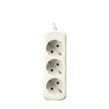 Silver Electronics - Base Multiple 3 Enchufes Schuko Cable 1,5m Blanco