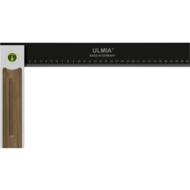 Ulmia Präzisions-Winkel 350 mm – Aluminium / Stahl – Messgenauigkeit ± 0,02 mm – Ideal für Holzverarbeitung, Bau und Metallbearbeitung