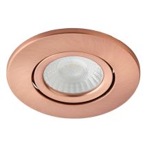 Forum - Spa Como Antique Copper 31mm Fire-rated Ip65 5w Led Tiltable Bathroom Downlight - Spa-38571-acop