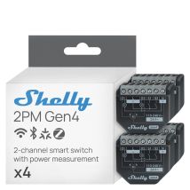 Intelligenter Schalter Shelly 2pm Gen4 Energie Messung 4er Pack