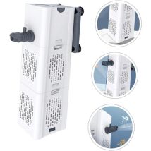 Filtro Per Acquario Silenzioso 4 In 1 - Filtro Interno Per Acquario - 500-1000 L/h - Pompa Per Acquario - Aerazione Con Ossigeno - Cambio Acqua Per 