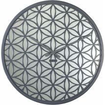 Nextime - 3194gs Reloj De Mesa O Pared Reloj Mecánico De Péndulo Círculo Gris