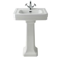 Bayswater - Victrion Basin With Full Pedestal 550mm Wide 1 Tap Hole