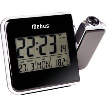 Mebus 42425 Sveglia Elettronica Nera Con Proiezione Dell'ora