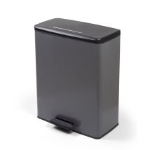 Curver Deco Bin Rectangular Pedal 65l, Cool Grey