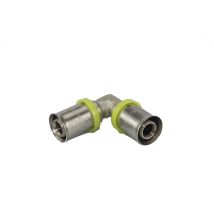 Codo doble PRESS 20 mm – Racor multicapa – Fontanería – 2 años de garantía