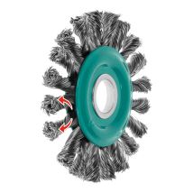 Lessmann Rundbürste Wechselzopfung, Inox-draht 0,50 Mm, Bürsten- xbohrungs- / Gewinde: 115x22 Mm