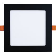 Led Spot - Einbaustrahler 15w 3000k Warmweiß Ohne Led-punkte - Led Deckenspot 172x172mm, Schwarz 230v