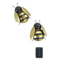 Lampes Solaires Abeilles Led, Décoration De Jardin, Ensemble De 2 Pièces