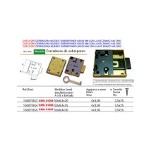 Desconocido - Fplus Cerradura Mueble Sobreponer 500-30 Mm+llave Zamac A42 Oro
