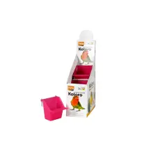 Mangeoire Pour Oiseau Karlie Koloro Capacité 65 Ml Design Hygiénique