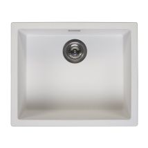 Reginox Amsterdam 50 Integrated Single Bowl Granite Kitchen Sink Pure White