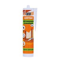 GEB Acrybat BT Stein – Acrylischer Dichtstoff – 310 ml – Wasserdicht für Fenster und Risse – Geruchlos, überstreichbar