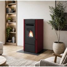 Poêle À Granulés - Punto Fuoco Elsa 8 Kw Rouge