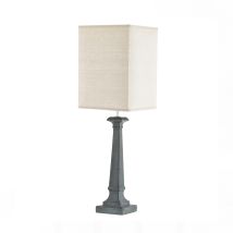 Lampada Da Tavolo Alta Elegante In Ceramica Paralume In Tessuto Lagom