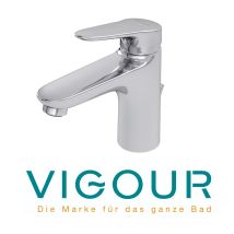 Vigour - Clivia Einhand Waschtischbatterie Mit Ablaufgarnitur, Verchromt
