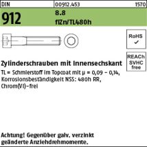 No Brand - Din 912/iso 4762 Zylinderkopf-schaftschraube M6x35 Stahl 8.8 Zinklamellenbeschichtet Innensechskant 200 Stk