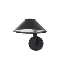 Lindby – Applique LED Capelo in Alluminio Nero Ø20cm – Grado di protezione IP65 – Lampadina Inclusa