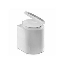 Cubo de basura con pedal blanco – 27x27 cm – Giganplast